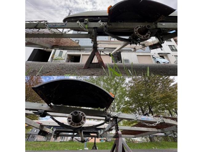 トレーラーソレックス2艇積み普通トレーラー　最大積載量450㎏　車両総重量670㎏