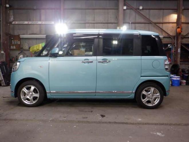ムーヴキャンバスG ブラックインテリア リミテッド SAIII 4WD　本州仕入・ナビ・TV・B/T・全方位カメラ・両側電動・LEDヘッドライト・LEDフォグランプ・アイドリングストップ・シートヒーター・オートマチックハイビーム・寒冷地仕様・衝突軽減・ETC・プッシュスタート 660