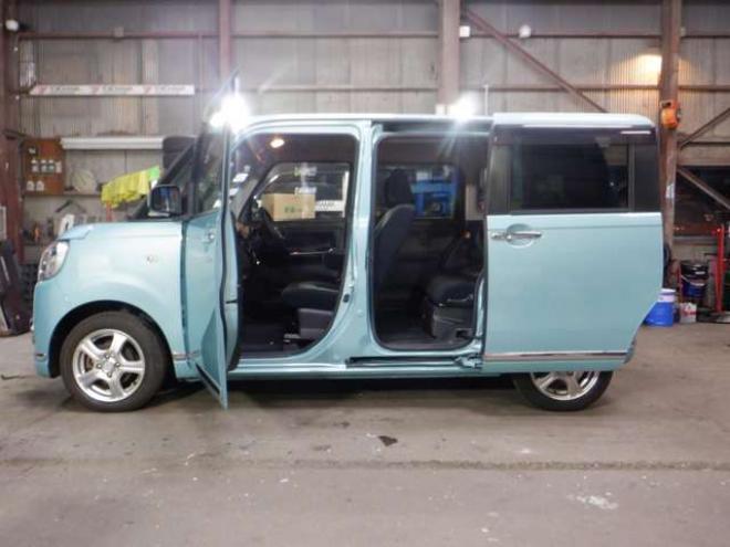 ムーヴキャンバスG ブラックインテリア リミテッド SAIII 4WD　本州仕入・ナビ・TV・B/T・全方位カメラ・両側電動・LEDヘッドライト・LEDフォグランプ・アイドリングストップ・シートヒーター・オートマチックハイビーム・寒冷地仕様・衝突軽減・ETC・プッシュスタート 660
