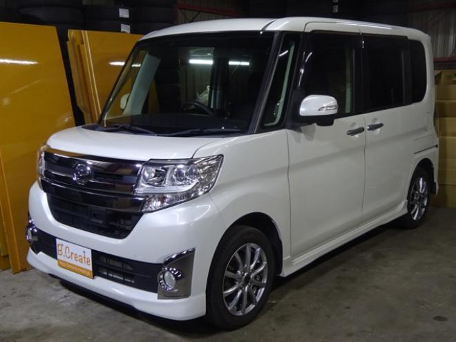タントカスタム X SA 4WD　ナビ・TV・バックカメラ・B/T・LEDヘッドライト・パワスラ・プッシュスタート・スマートキー・スマアシ・ETC・純正エンスタ・フォグランプ・アイドリングストップ・オートエアコン・オートライト・リアサンシェード 660