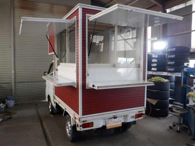 ピクシストラックスペシャル 3方開 4WD　キッチンカー　換気扇　シンク　コンセント　LED 照明　4WD　ライトレベライザー　ドアバイザー 660