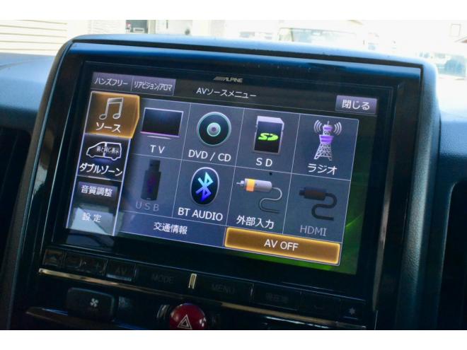 デリカD:5　Dパワーパッケージ　４WD　本州仕入　前期／最終型　新車外しタイヤ／アルミ　アルパインナビ／フリップダウンモニター