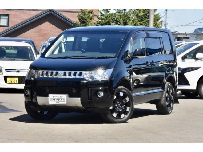 デリカD:5　Dパワーパッケージ　４WD　本州仕入　前期／最終型　新車外しタイヤ／アルミ　アルパインナビ／フリップダウンモニター