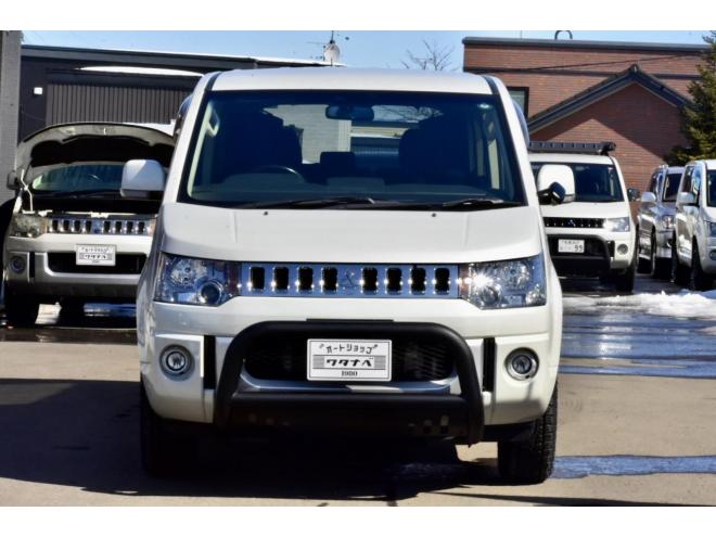 デリカD:5　Dパワーパッケージ　４WD　新品フロントガード　新品１６インチホイール／タイヤ　ディーラー整備