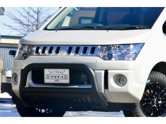 デリカD:5　Dパワーパッケージ　４WD　新品フロントガード　新品１６インチホイール／タイヤ　ディーラー整備
