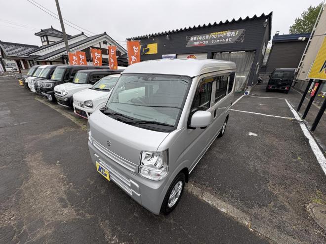 エブリイEVERY VAN 4WD JION TURBO　TURBO 寒冷地仕様　リアヒーター　ディアルカメラブレーキアシスト　フルセグナビ　バックカメラ　BT　VSC　AUTOライト　ETC バイザー　全磨き済み　エンジンオイル交換　ATF交換 4WD 660 ５Dr