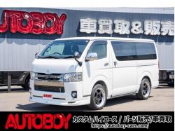 ハイエースバン&nbsp;&nbsp;2.8 スーパーGL ダークプラ... 2.8 スーパーGL ダークプライムII ロングボディ ディーゼルターボ 4WD　モデリスタフロントスポイラー　ワーク18インチAW　8インチナビTV 両側電動パワースライドドア 415COBRAフラットキット(ベッドキット) 2800