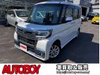 タント カスタム RS トップエディション SAIII 4WD　スマートキー・プッシュスタート・純正8incSDナビ・フルセグTV・BT・バックカメラ・片側シートヒーター・アイドリングストップ・横滑り防止・両側スライドドア・LEDヘッドライト・ETC・シートカバー 660