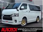 ハイエースバン 2.8 スーパーGL ダークプライムII ロングボディ ディーゼルターボ 4WD　ESSEXバージョン　FスポイラーVer3&サイドライナー&リアライナー　ESSEX　ENCD17インチAW　ヨコハマPARADA17インチ　ESSEX3Dフロアマット　ハーフレザーシート　プッシュスタート　スマートキー　リアヒーター 2800