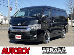 ハイエース&nbsp;&nbsp;2.7 GL ロング ミドルルーフ 4WD... 2.7 GL ロング ミドルルーフ 4WD　社外メモリーナビTV　バックカメラ　ワークエクストラップ17インチアルミ　415コブラフロントスポイラー　パワースライドドア　LEDヘッドライト　Wエアバック　スマートキー　AC100V 2700