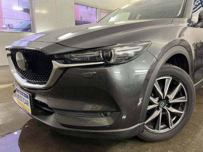 CX-5ＸＤ　Ｌパッケージ　本州仕入　寒冷地仕様　禁煙車　ヘッドアップディスプレイ　レーダークルーズ　車線逸脱警報　純正１９インチＡＷ　社外１７ＡＷ＋スタッドレスタイヤ付　パワートランク　純正ブラックレザーシート　ＥＴＣ　ＡＵＸ 4WD 2200 5Dr