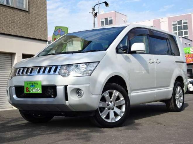 デリカD：5 2.2 D パワーパッケージ ディーゼルターボ 4WD　本州車　保証1年/走行距離無制限　4WD　ディーゼルターボ　ワンオーナー　両側パワースライドドア　社外ナビ　地デジ　バックカメラ　Bluetooth接続　パドルシフト　クルーズコントロール　18インチアルミホイール 2300