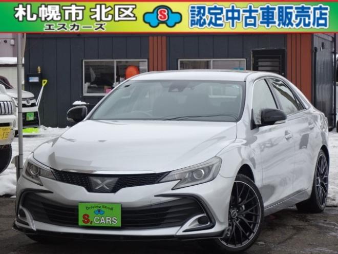 マークX2.5 250G Four 4WD　本州車　保証1年　4WD　ワンオーナー　エスカーズカスタム　フロントリップ　リヤディフューザー　プレシャス/HM-1　19インチアルミ　純正ナビ　TV　ドライブレコーダーLDA　ETC　クルーズコントロール　冬タイヤ付 2500