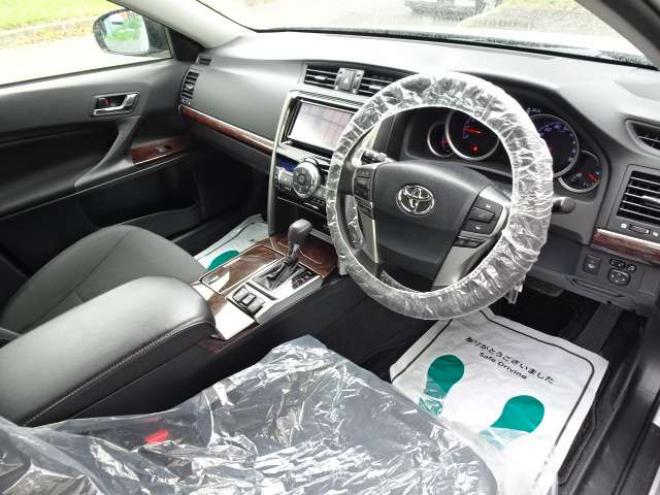 マークX2.5 250G Four 4WD　本州車　保証1年　4WD　ワンオーナー　エスカーズカスタム　フロントリップ　リヤディフューザー　プレシャス/HM-1　19インチアルミ　純正ナビ　TV　ドライブレコーダーLDA　ETC　クルーズコントロール　冬タイヤ付 2500