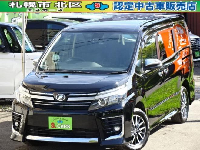ヴォクシー2.0 ZS 煌II 4WD　本州車　保証1年/走行距離無制限　4WD　トヨタセーフティセンス　両側パワースライドドア　純正ナビ　ビルトインETC　LEDヘッドライト　純正16インチアルミホイール アイドリングストップ　スマートキー　冬タイヤ付 2000