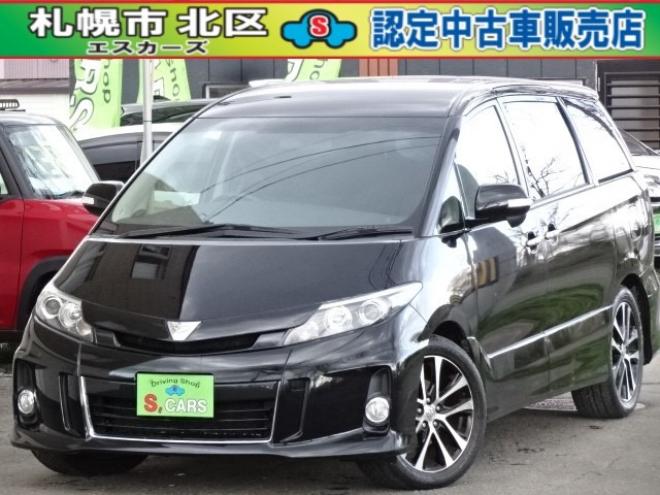 エスティマ3.5 アエラス 4WD　本州車 保証1年/走行距離無制限 4WD　3500cc　両側パワースライドドア　純正ナビ　地デジ　バックカメラ　Bluetooth接続　純正HID　18インチAW　ビルトインETC　ダウンサス　7人乗り　冬タイヤ付き 3500