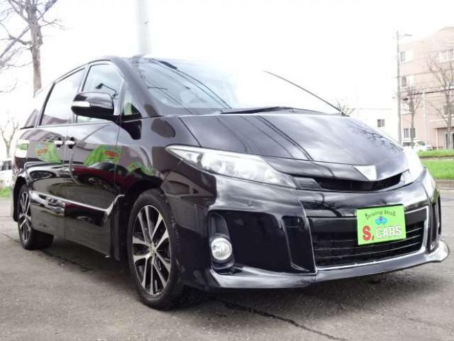 エスティマ3.5 アエラス 4WD　本州車 保証1年/走行距離無制限 4WD　3500cc　両側パワースライドドア　純正ナビ　地デジ　バックカメラ　Bluetooth接続　純正HID　18インチAW　ビルトインETC　ダウンサス　7人乗り　冬タイヤ付き 3500