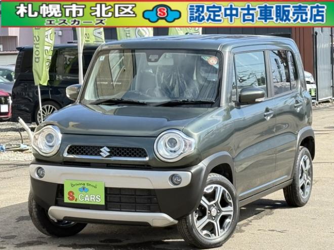 ハスラーX 4WD　保証1年/走行距離無制限　4WD　レーダーブレーキシステム　ヒルディセントコントロール　社外ナビ　TV　アイドリングストップ　シートヒーター　プッシュスタート　スマートキー　HID　ミラーヒーター　冬タイヤ付き 660