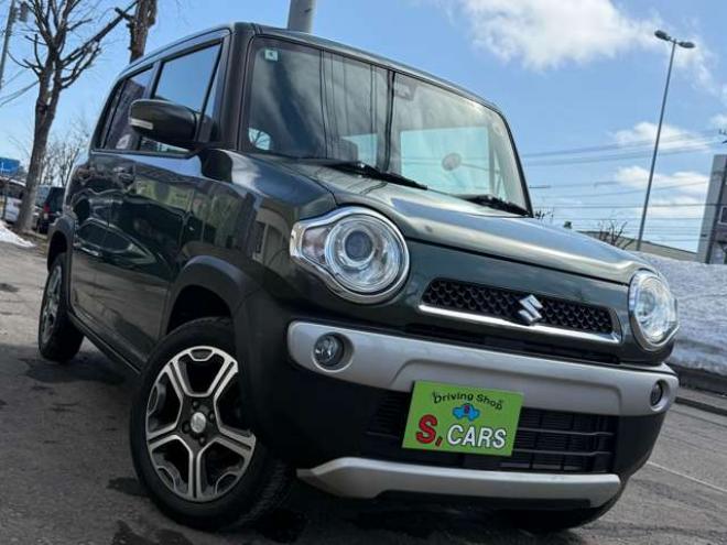 ハスラーX 4WD　保証1年/走行距離無制限　4WD　レーダーブレーキシステム　ヒルディセントコントロール　社外ナビ　TV　アイドリングストップ　シートヒーター　プッシュスタート　スマートキー　HID　ミラーヒーター　冬タイヤ付き 660
