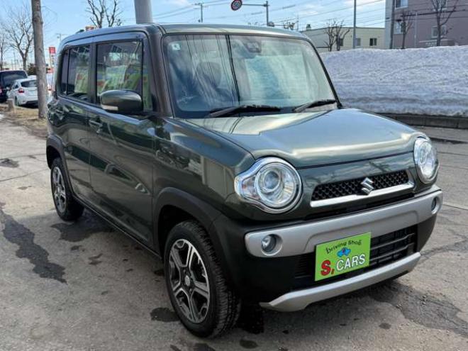 ハスラーX 4WD　保証1年/走行距離無制限　4WD　レーダーブレーキシステム　ヒルディセントコントロール　社外ナビ　TV　アイドリングストップ　シートヒーター　プッシュスタート　スマートキー　HID　ミラーヒーター　冬タイヤ付き 660
