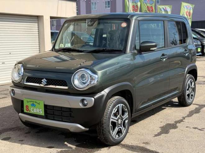 ハスラーX 4WD　保証1年/走行距離無制限　4WD　レーダーブレーキシステム　ヒルディセントコントロール　社外ナビ　TV　アイドリングストップ　シートヒーター　プッシュスタート　スマートキー　HID　ミラーヒーター　冬タイヤ付き 660