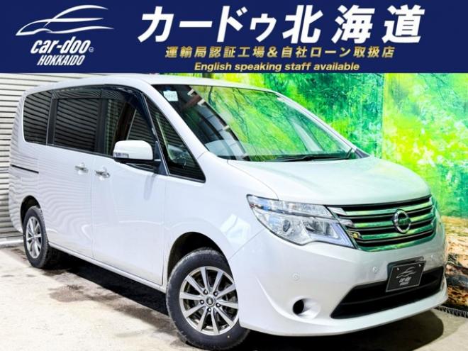 セレナ2.0 20X Vセレクション+Safety アンシャンテ セカンドスライドUP AセーフティPKG 4WD　防錆塗装4WDTVナビBカメエンスタETC積込タイヤ 2000