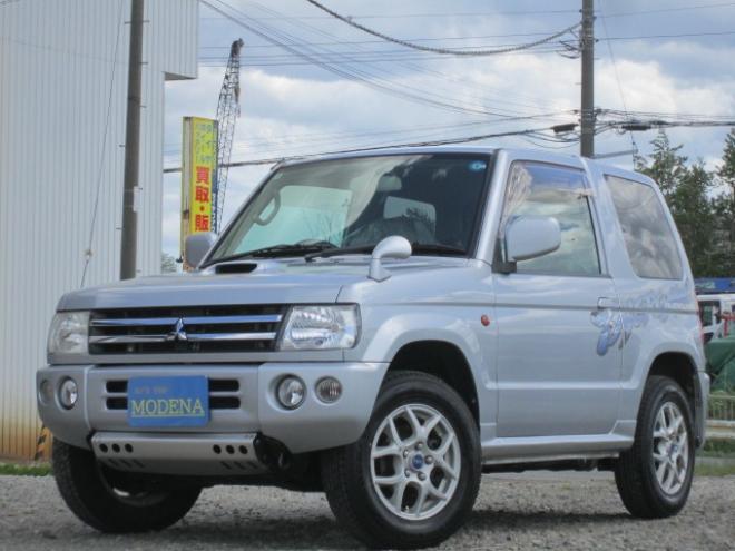 パジェロミニVR 4WD　ターボ 5速MT 切替式4WD フォグ アンダーガード ドアバイザー 背面ハードケース シートヒーター CD 社外アルミ 夏冬タイヤ付 1年間走行無制限保証付 660
