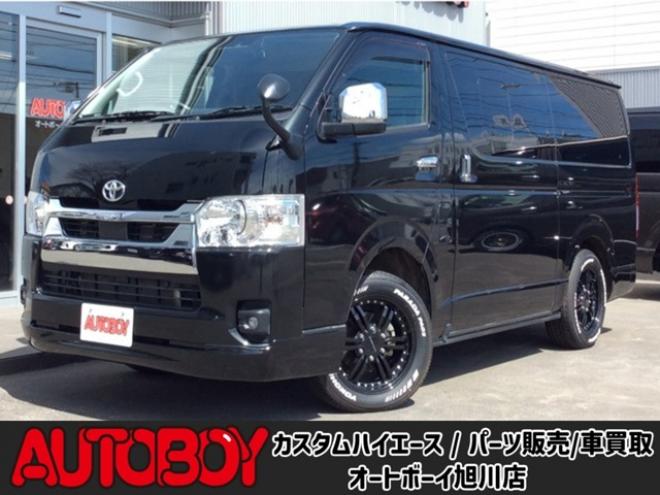 ハイエースバン2.8 スーパーGL ロング ディーゼルターボ 4WD　寒冷地仕様　リアヒーター&リアクーラー　プッシュスタート　スマートキー　ステアリングスイッチ　ベッドキッド　LEDヘッドライト　ドライブレコーダー　メモリナビ　ワンセグTV　バックカメラ　電動格納ミラー 2800