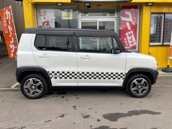 ハスラーXターボ 4WD　1年保証/9インチ大型ナビ・フルセグTV/Bluetooth/バックカメラ/エンジンスターター/キー2本/ドラレコ/純正15インチアルミホイール付き夏タイヤ装着/アルミホイール付き冬タイヤ付き/車検整備2年付/法定整備/修復歴無 660