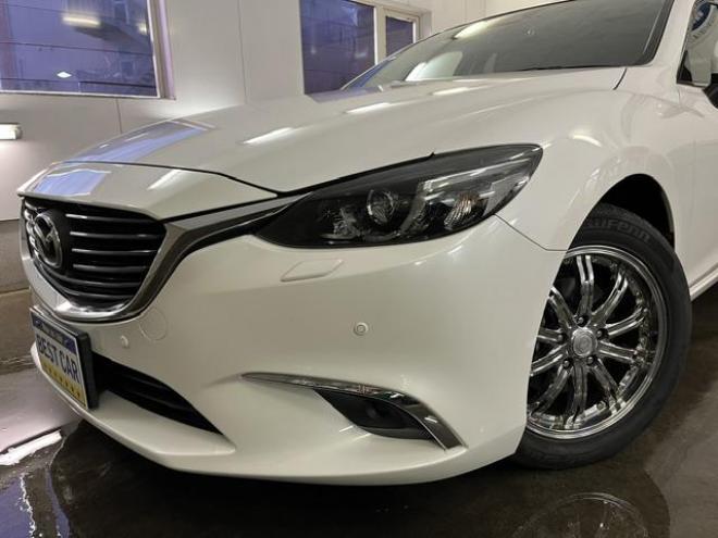 アテンザワゴンＸＤ　本州仕入　禁煙車　アイアクティブセンス　ヘッドアップディスプレイ　スカイアクティブディーゼルターボ　クルーズコントロール　社外１７インチＡＷ　純正１７ＡＷ＋スタッドレスタイヤ付　ドライブレコーダー　ルーフレール　ＥＴＣ 4WD 2200 5Dr