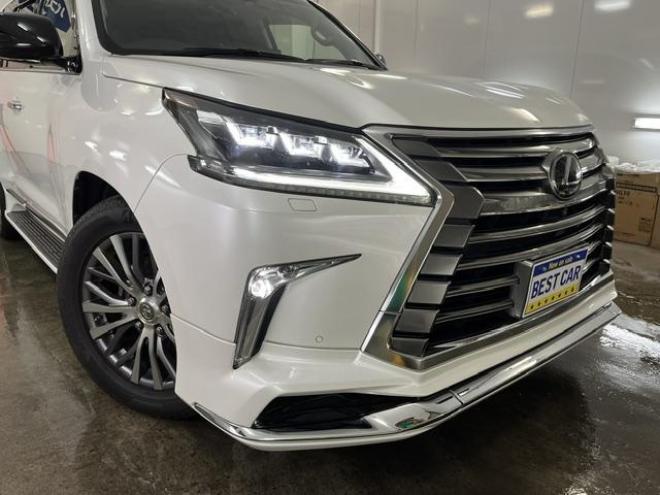 レクサスＬＸ５７０　本州仕入　寒冷地仕様　禁煙車　純正２０インチＡＷ　レクサスセーフティセンス　マークレビンソン　モデリスタスポイラー　純正ブラックレザーシート　社外１８インチＡＷ＋スタッドレスタイヤ　パノラミックビュー 4WD 5700 5Dr