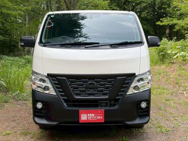 キャラバンNV350 2.5 プレミアムGX ロングボディ ディーゼルターボ 4WD　社外11インチナビ　バックカメラ　エンジンスターター　ETC　ワンオーナー　左側電動スライドドア　社外アルミ　パワーウィンドウ　パワステ　後席モニター　ABS　キーレスエントリー　衝突被害軽減ブレーキ 2500