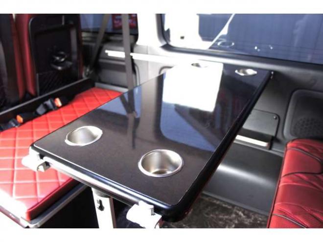 ハイエース2.7 GL ロング ミドルルーフ 4WD　IFUU製　IF-WB8　10人乗り対面ラウンジベッド仕様　415COBRAクリーンルック3フロントスポイラー&バッドラッカー毒牙18インチAW　イクリプス製10.1インチフローティングナヒ　純正EGスターター 2700