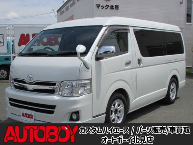 ハイエース2.7 GL ロング ミドルルーフ 4WD　電動パワースライドドア/ETC/ドライブレコーダー/社外ナビ/フルセグTV/バックカメラ/LEDヘッドライト・フォグ/キーレス/エンジンスターター/ベッドキット 2700