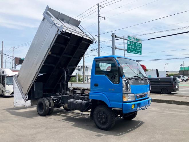 エルフ中古　ワイド高床　4WDファームダンプ　中型トラック
