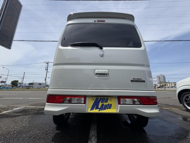 エブリイEVERY WAGON 4WD PZ-SP寒冷地仕様　ハイルーフ　リビルトエンジン　両パワスラ　オートステップ　ブレーキアシスト　VSC　HID ブルートースナビ　バックカメラ　PUSHスタート　スペアーアリ　エンジンスターターETC　夏タイヤ新品スタットレス付全磨き済 4WD 660 5Dr