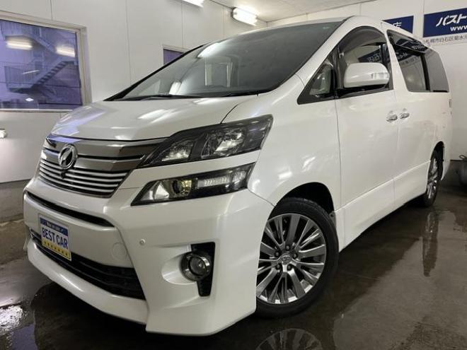 ヴェルファイア２．４Ｚ　ゴールデンアイズⅡ　本州仕入　ワンオーナー　禁煙車　純正リアフリップダウンモニター　純正１８インチＡＷ　社外１６ＡＷ＋スタッドレスタイヤ付　両側パワースライドドア　パワーバックドア　純正ブラックハーフレザーシート　ＥＴＣ 4WD 2400 5Dr