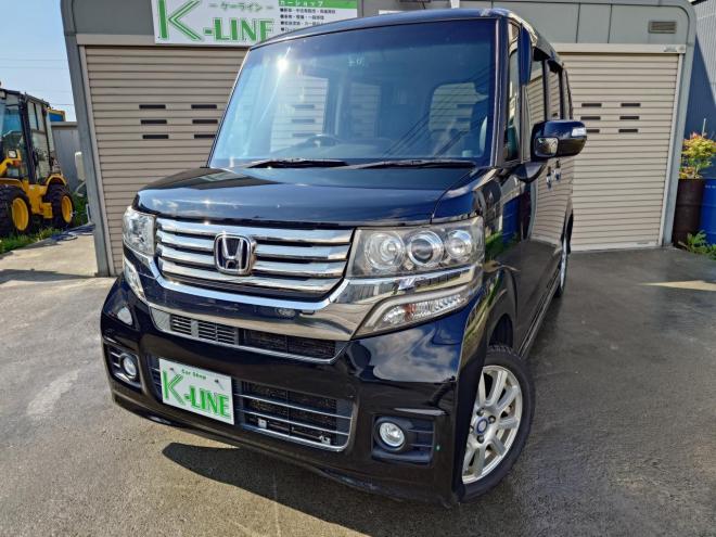 N-BOX カスタムGターボSSパッケージ　ユーザー買取車　当店販売車両　社外ナビ・TV・バックカメラ　Bluetooth　エンジンスターター　ドラレコ前後　プッシュスタート　ETC　オートライト機能　ドアバイザー　タイミングチェーン　JC08モード燃費18.2km/リットル　4WD 660 5Dr