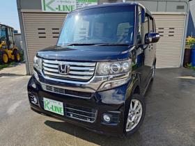 N-BOX　 カスタムGターボSSパッケージ　ユーザー買取車　当店販売車両　社外ナビ・TV・バックカメラ　Bluetooth　エンジンスターター　ドラレコ前後　プッシュスタート　ETC　オートライト機能　ドアバイザー　タイミングチェーン　JC08モード燃費18.2km/リットル　4WD 660 5Dr