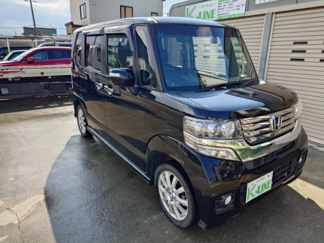 N-BOX カスタムGターボSSパッケージ　ユーザー買取車　当店販売車両　社外ナビ・TV・バックカメラ　Bluetooth　エンジンスターター　ドラレコ前後　プッシュスタート　ETC　オートライト機能　ドアバイザー　タイミングチェーン　JC08モード燃費18.2km/リットル　4WD 660 5Dr