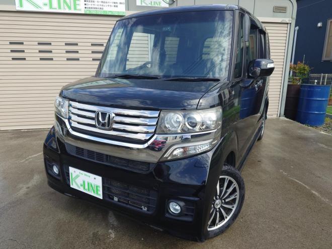 N-BOX カスタムGターボSSパッケージ　ユーザー買取車　当店販売車両　社外ナビ・TV・バックカメラ　Bluetooth　エンジンスターター　ドラレコ前後　プッシュスタート　ETC　オートライト機能　ドアバイザー　タイミングチェーン　JC08モード燃費18.2km/リットル　4WD 660 5Dr