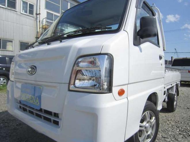 サンバートラック TC 三方開 4WD　4WD 道外仕入れ 走行26000km オートマ エアコン パワステ パワーウインドキーレス CD 社外アルミ スタッドレス+ホイールセット積込み 1年間走行無制限保証付 660