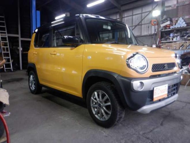 ハスラーGターボ 4WD　本州仕入・後期型・ツートンカラー・ディスプレイオーディオ・レーダーブレーキサポート・スマートキー・プッシュスタート・アイドリングストップ・前席シートヒーター・ベンチシート・ヒルディセントコントロール 660