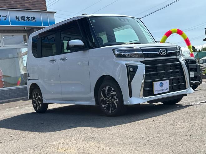 タント660カスタムX ecoIDLE非装着 4WD　ローンが不安な方＜優遇ローン＞　本州仕入 社外ナビTV　両側パワースライド 4WD 660 5Dr