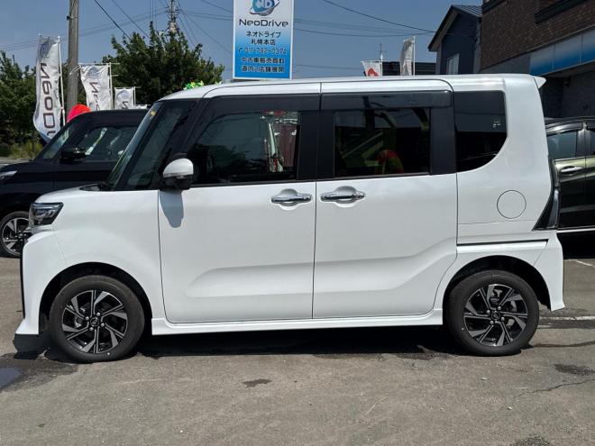 タント660カスタムX ecoIDLE非装着 4WD　ローンが不安な方＜優遇ローン＞　本州仕入 社外ナビTV　両側パワースライド 4WD 660 5Dr