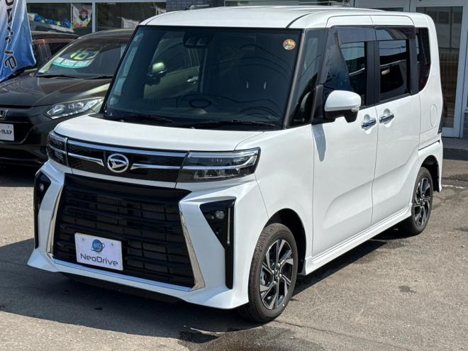 タント660カスタムX ecoIDLE非装着 4WD　ローンが不安な方＜優遇ローン＞　本州仕入 社外ナビTV　両側パワースライド 4WD 660 5Dr