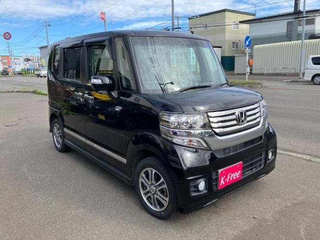 N-BOX+カスタム　Ｇ　４ＷＤ　ワンオーナー　ＴＶ付ナビ　バックカメラ　スマートキー　アイドリングストップ 4WD 660 5Dr