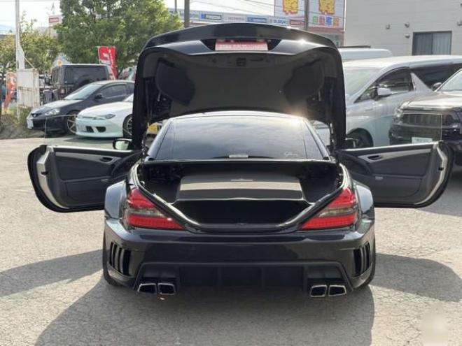 ベンツSLクラス SL55AMG　左ハンドル　AMGエンジン　ワイドボディ仕様　シートヒーター　エアコン　ワークグノーシス　TVナビ　本革シート　社外エアロ　バックカメラ　ETC　キーレスエントリー 正規輸入車 2WD 5500