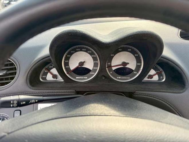 ベンツSLクラス SL55AMG　左ハンドル　AMGエンジン　ワイドボディ仕様　シートヒーター　エアコン　ワークグノーシス　TVナビ　本革シート　社外エアロ　バックカメラ　ETC　キーレスエントリー 正規輸入車 2WD 5500