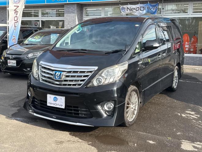 アルファードハイブリッドハイブリッド2.4SR 4WD　ローンが不安な方＜優遇ローン＞　本州仕入　モデリスタエアロ 　純正8型ナビTV 4WD 2400 5Dr